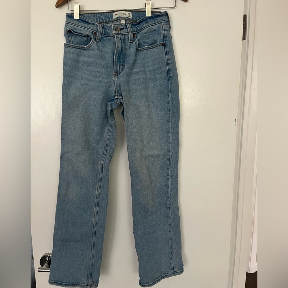Abercrombie & Fitch Light Blue Curve Love Jeans